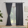 Simplebrand Grey Short Black Out Pinch Pleated Curtains for Bedroom