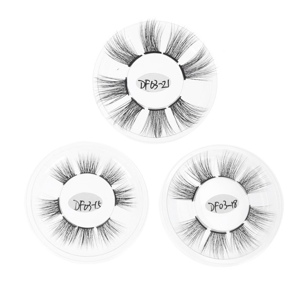 Ipetboom False Eyelashes Natural Sectional Accessory 3 Boxes Safe Material