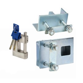 Mytee Products (1) Bolt-on Shipping Cargo Container High Security Lock Box (1) Container Padlock for Shipping Containers - Stainless Steel 304, Storage, Gate, Fence, Shed, Warehouse, Heavy Duty