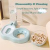 Love Dream Pet Feeder, 2-in-1 Double Bowls with Automatic Drinking