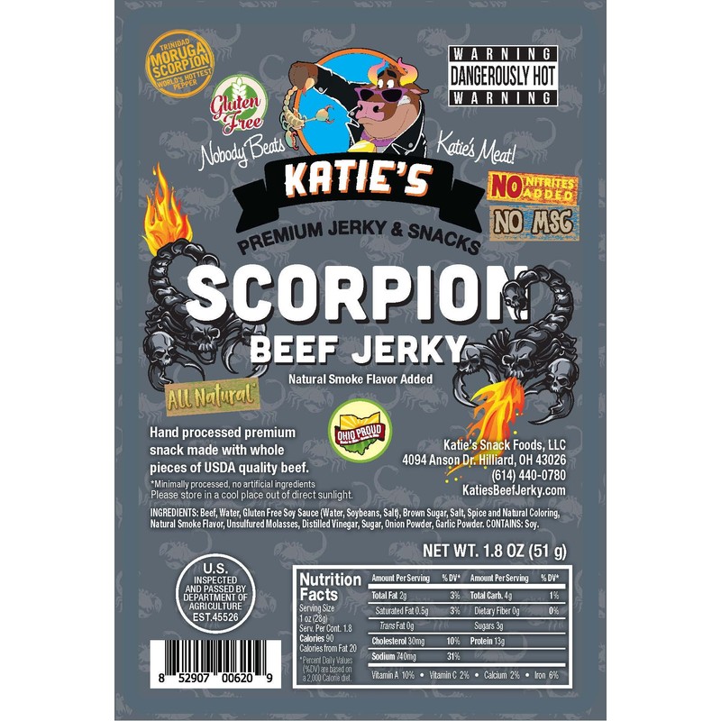 Katie's Beef Jerky - Super Spicy Variety Pack (Pack of