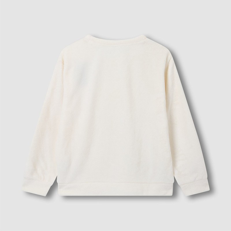 JAJU [JAJU] Women's Microfiber Pajama T-Shirt_Ivory