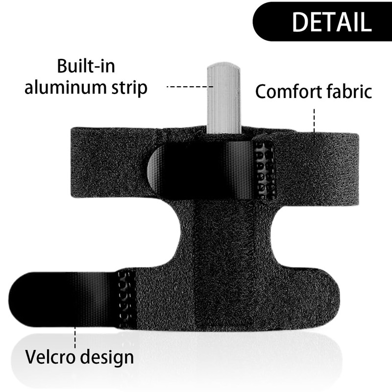 OQKAHIV Finger Splints - 1 Piece Adjustable Finger Support, Finger