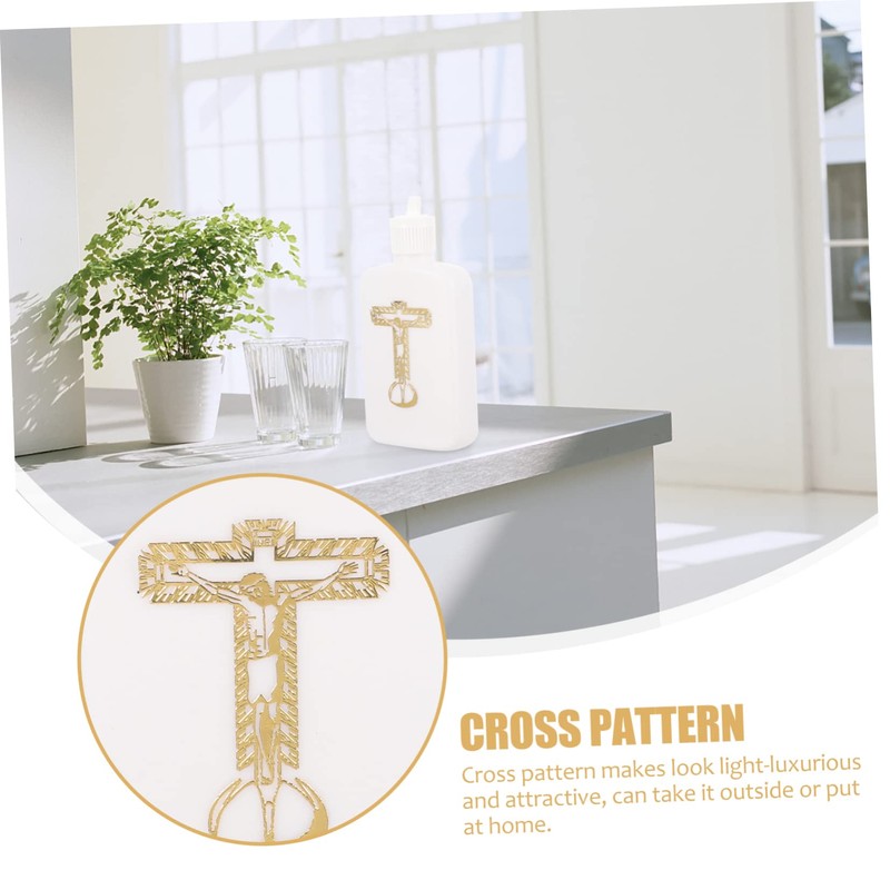 CAXUSD Easter Water Bottle Catholic Holy Water Flask Empty Small