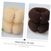 Vaguelly 6pcs Practical Tool for Hair Bun Making Elastic Nylon