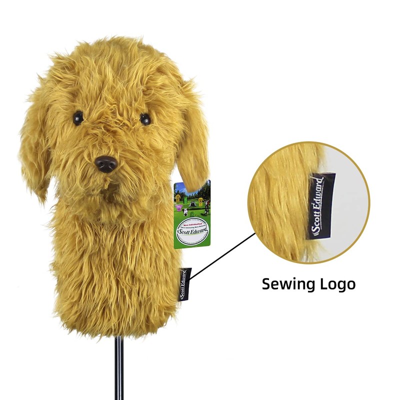 Scott Edward Covered Driver Animal Shaped Golf Club Headwear, Soft
