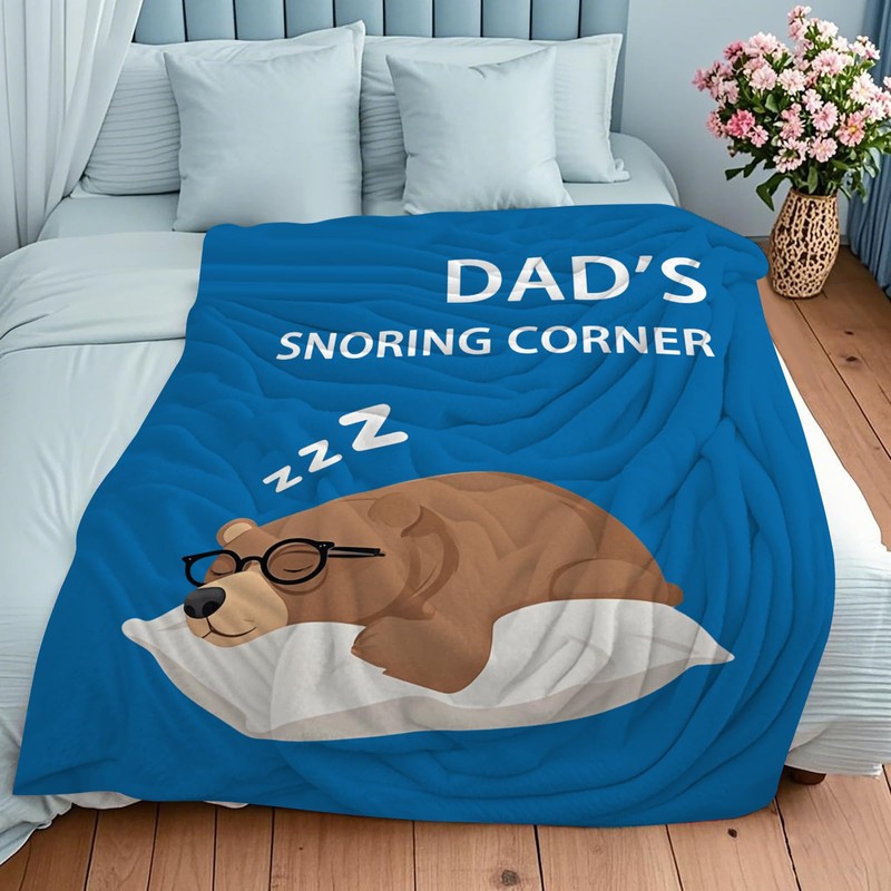 YUAOEUR Dad Blanket Dad Birthday Gifts Flannel Throw Blanket 40x50