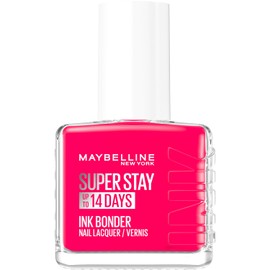 Maybelline New York Super Stay Ink Bonder Nail Lacquer, Hard Gel-Like Colour, Chip-Resistant, Up to 14 Day Wear, Shade 180: Rose Fuchsia, 12ml