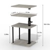 Faesun Swivel Side Table for Couch Arm, Height Adjustable C