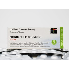 TEST ALL WATER - Lovibond Phenol Red Photometer Tablets | Accurate pH Testing for Pools, Spas & More | Eco-Friendly & Easy to Use | Compatible with Photometers | 100 Tablets