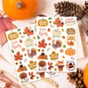 300+ Thanksgiving Day Glitter Tattoos Stickers Party Favors - Turkey
