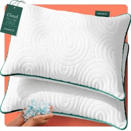 Almohadas Memory Foam King Size Dreamlab Cloud Ajustable Funda Bambú Hipoalergénica