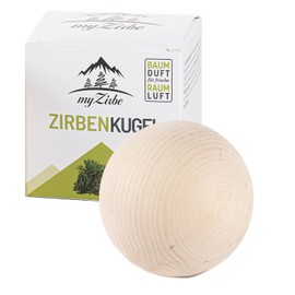 Salzburg Swiss pine ball, 7 cm, made from 100% natural pine wood from the Austrian Alps