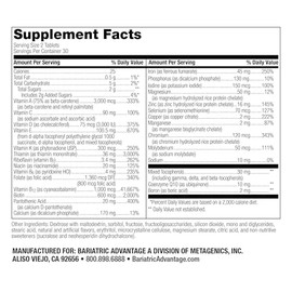 Bariatric Advantage Chewable Advanced Multi EA - High Potency Daily Multivitamin for Bariatric Surgery Patients - Mixed Fruit Flavor - 60 Count