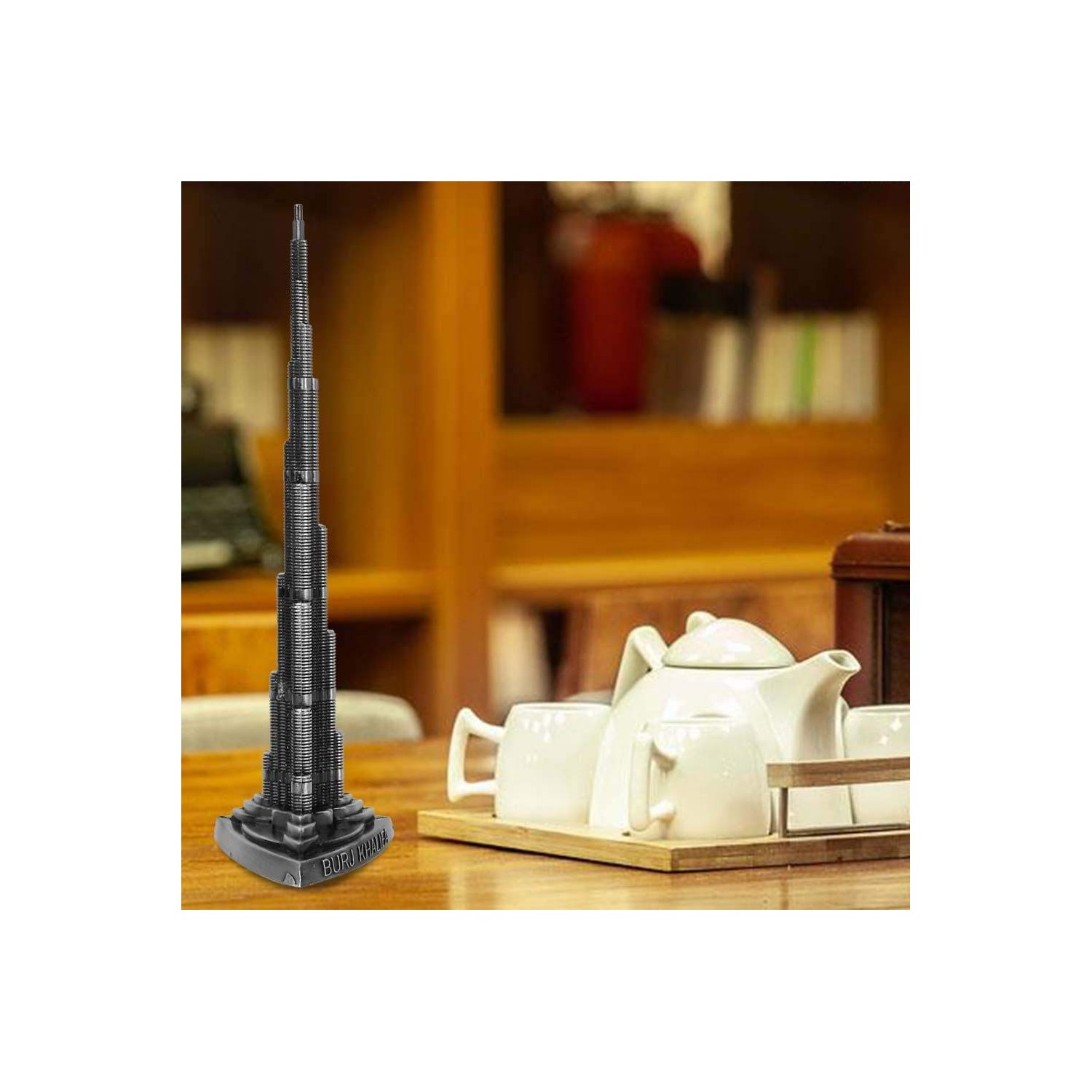 Burj Khalifa Tower Alloy Miniature Model - European Style Dubai Desktop Decor For Home & Office
