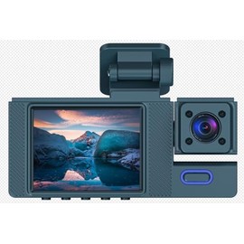 BOJOOM DashCam WiFi para Auto y Carro 3 Cámaras 1080P con Tarjeta Memoria de 32G, Cámara Automovil Delantera y Trasera con 2.0" IPS LCD,Control de App, Grabación en Bucle,Monitor de Estacionamiento