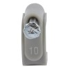 Grapa Para Cable Redondo 38 De Pulgada Gris 10 Piezas