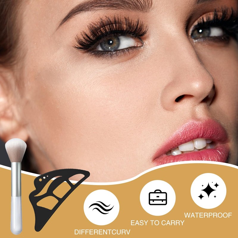 atnayo 2PCS Eyeshadow Stencils, Eyeshadow Stencil Tool for Eyes