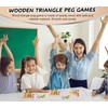 Natural State Novelty 6 Pack - Wooden Triangle Peg Board
