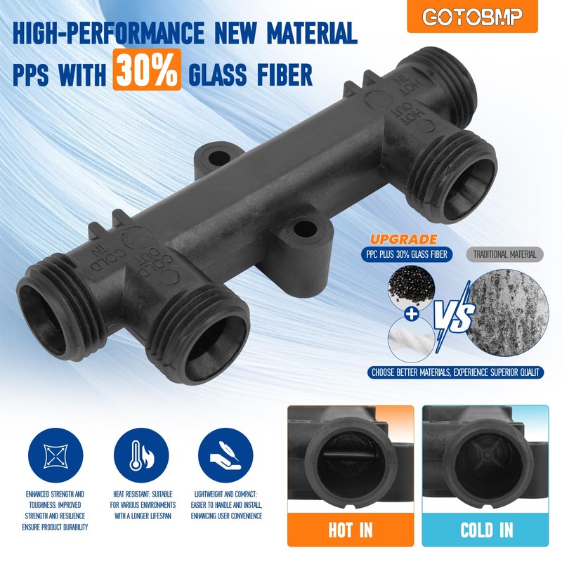 GOTOBMP 595926 Replacement Sensor Valve, for Hot Water Recirculating Pump,