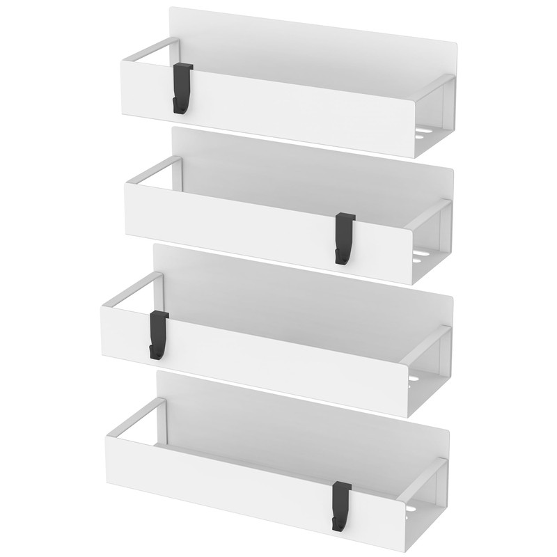 4 Pack Magnetic Spice Storage Rack Organizer for Refrigerator and