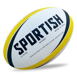 SPORTISH Rugby Match Ball Size 3 - Normal Grip Practice & Training Ball