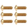 50Pcs Hex Socket Screws Half Round Head Pure Copper Hardware
