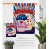 Breeze Decor American Cupcake House Flag 2 pcs Pack Patriotic
