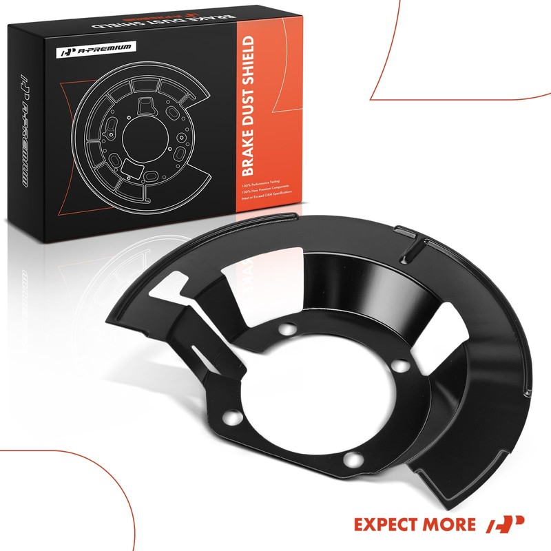 A-Premium Front Passenger Side Brake Dust Shield Compatible with Dodge