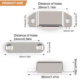 Magnetic Catch with Nails, Magnets for Cabinet Doors, Magnetic Cupboard Door, Magnetic Door Closer, Magnet for Cabinet Door, Cupboard Magnets, Strong Door Magnet, Balcony Door Magnet