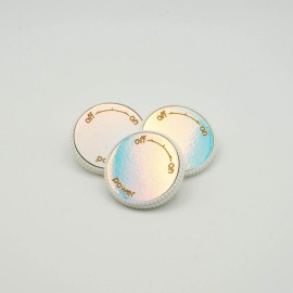 For Technics On/Off Knob Button for Technics SL-1200/SL-1210 MK2-Bespoke Opal & White