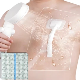 8" x 8" Shower Shields Wound Cover [Pack of 25], Heart Monitor Shower Cover Large Waterproof Bandages Wound Care Shower Protector for Central Line Chest Catheter Chemo Port