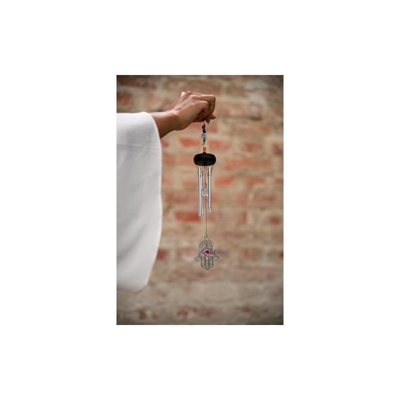 Sonic Energy Mini Chakra Chime Hamsa - Small Wind Chime
