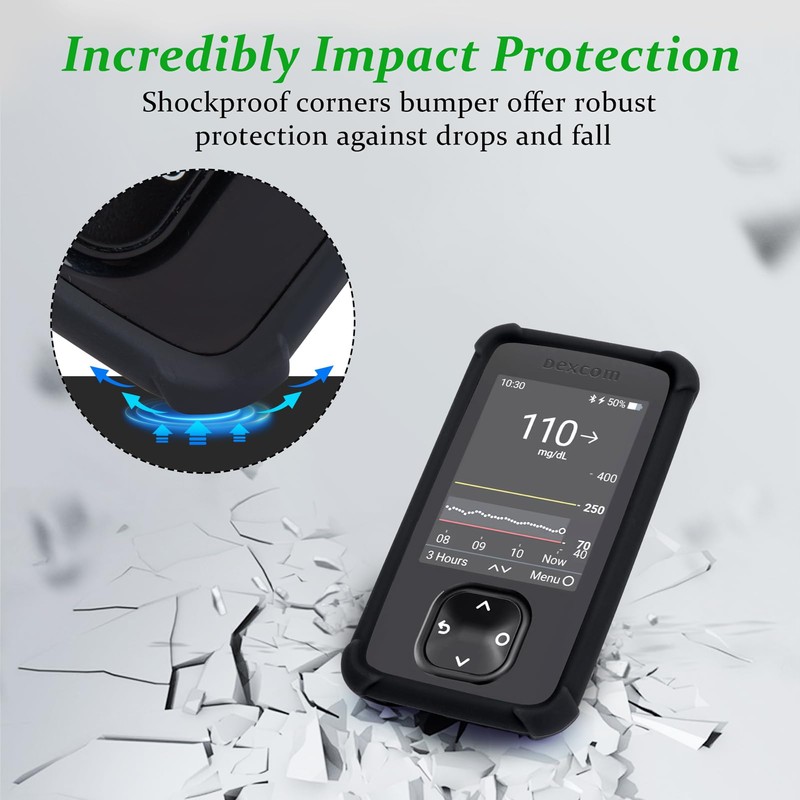 YOUSHARES Silicone Case for Dex com G7 Receiver, Anti Slip