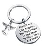 FEELMEM Best Friend Gift Friendship Keychain Friends Are Like Angels