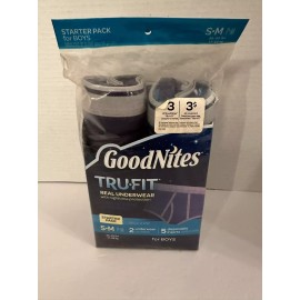 GoodNites New GOODNITES TRU-FIT Boys Underwear Nighttime Protection Starter Pack S/M