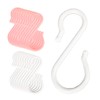 Kisstta Pack of 16, S Hooks, Plastic Hooks, Pink /