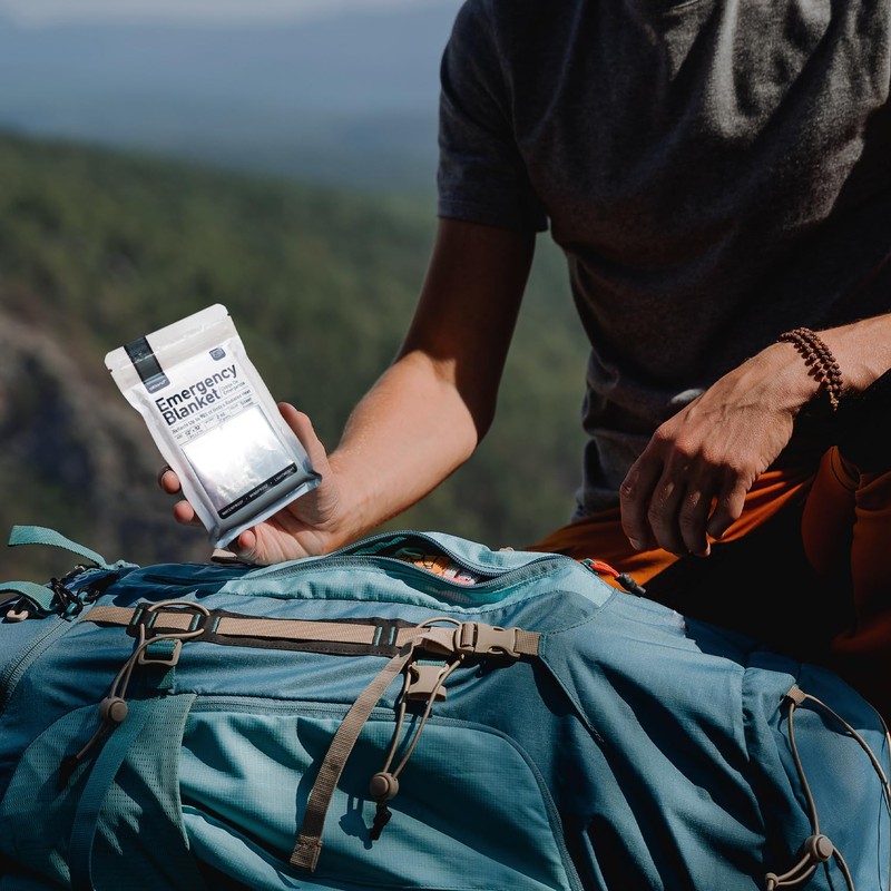 Altland 4 Pack of Emergency Blankets - Individually Packaged Silver