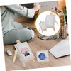 Operitacx Mini Sketching Easel and Canvas Set Portable Wooden Drawing