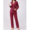 Ekouaer Womens Pajamas Set 2 Piece Button Down Sleepwear Soft