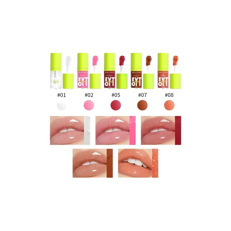 Set De Cuidado Labial Hidratante Glossy Liquid Lip Oil Gloss