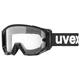 uvex Athletic Bike – Bike Goggle for Men and Women – Enlarged, Anti-Fog Field of Vision – Black / Clear – One Size