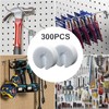 300 PCS Peg Hook Stoppers, Inventory Control Clips for 1/4