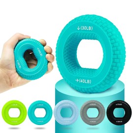 KUWAN Hand Grip Trainer Hand Grip, Rehabilitation, Finger Exercise, Hand Exercise Ring, Finger Stretcher, Strength Training, Finger Strength, Finger Exercise, Finger Exercise, (30-40LB(Blue)