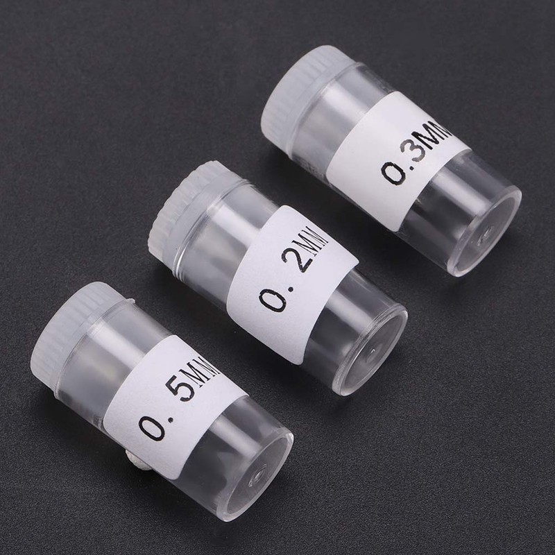 Airbrush Nozzle, Airbrush Accessories 3Pcs 0.2mm 0.3mm 0.5mm Airbrush Nozzles