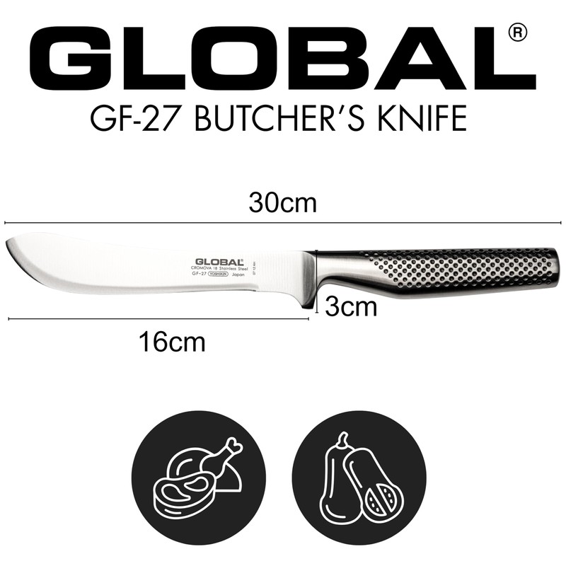 Global Butcher Knife GF Series GF-27