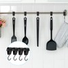 UOCAI Pack of 10 Black S-Hooks Shape, Hooks for Clothes