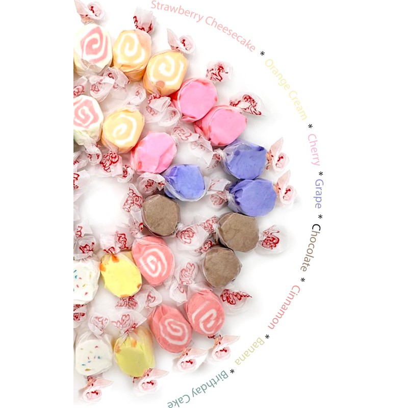 SweetGourmet Assorted Salt Water Taffy | Boardwalk Flavors Collection |