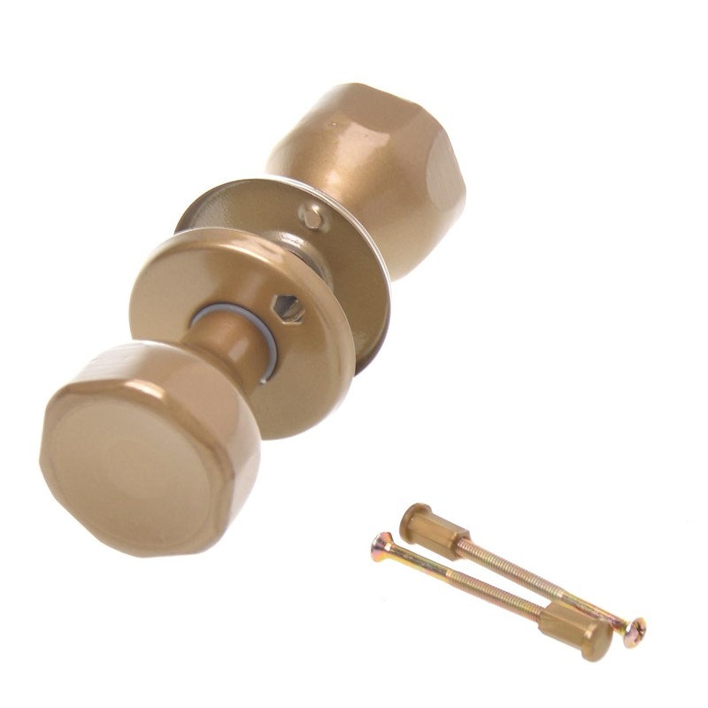 Aqbau® Door Knob, Rotatable with Rosette PZ Button Pusher Rotary