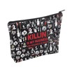 Clown Movie Merchandise Inspired Makeup Bag Killer Clown Cosmetic Bag